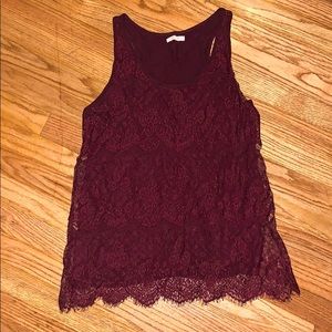 Lace tank top